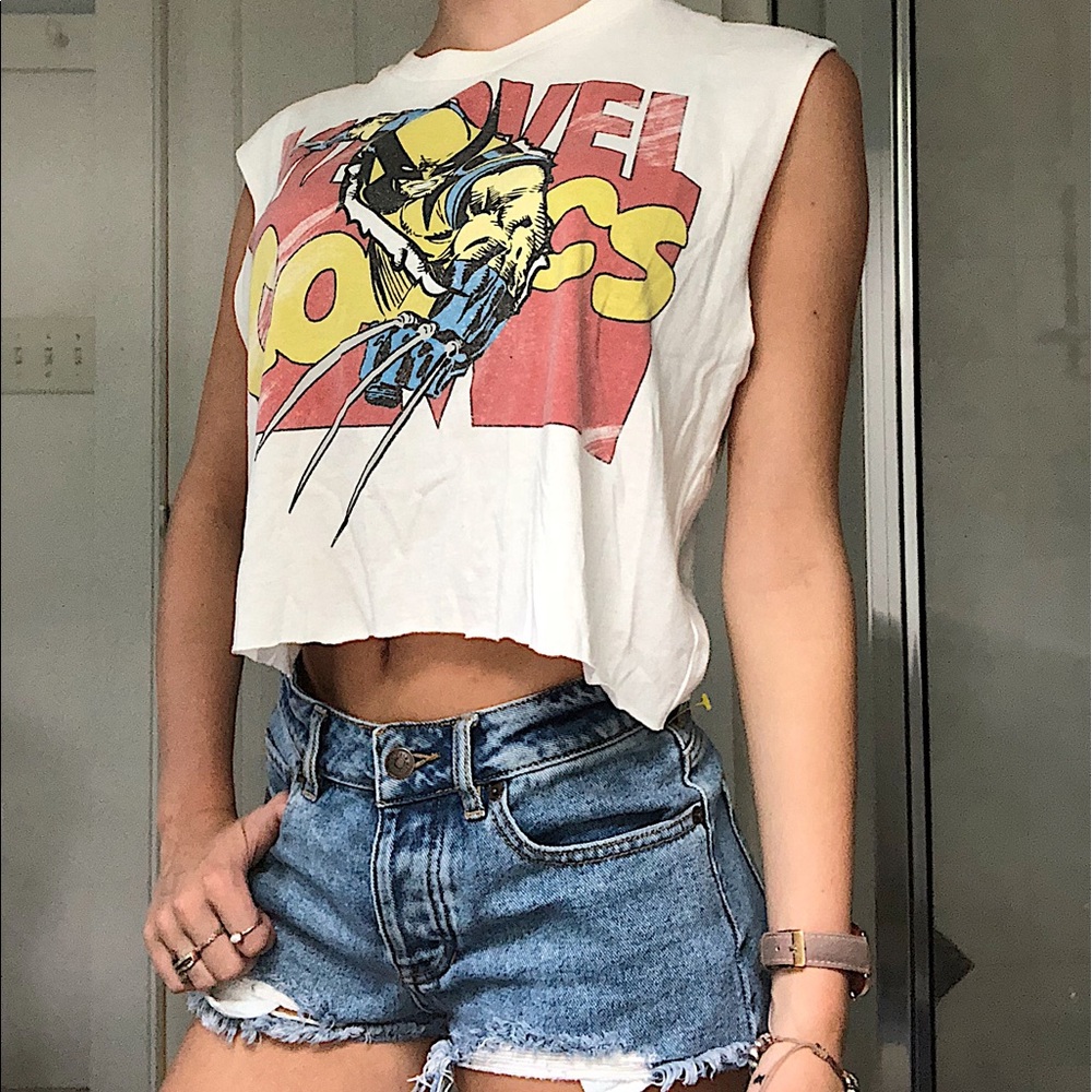 Vintage Marvel cropped tank